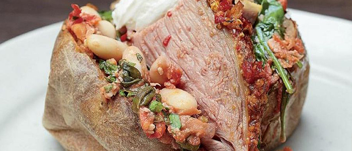 Spicy Lamb Baked Potato 