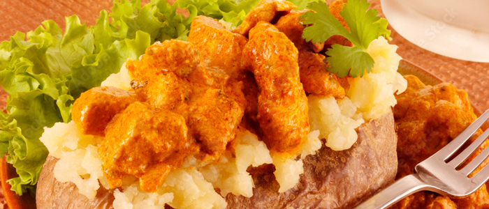 Chicken Tikka Baked Potato 