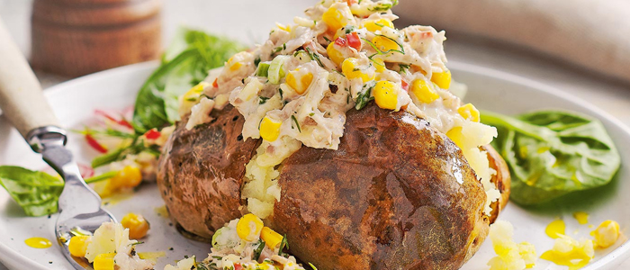 Tuna Mayo Baked Potato 